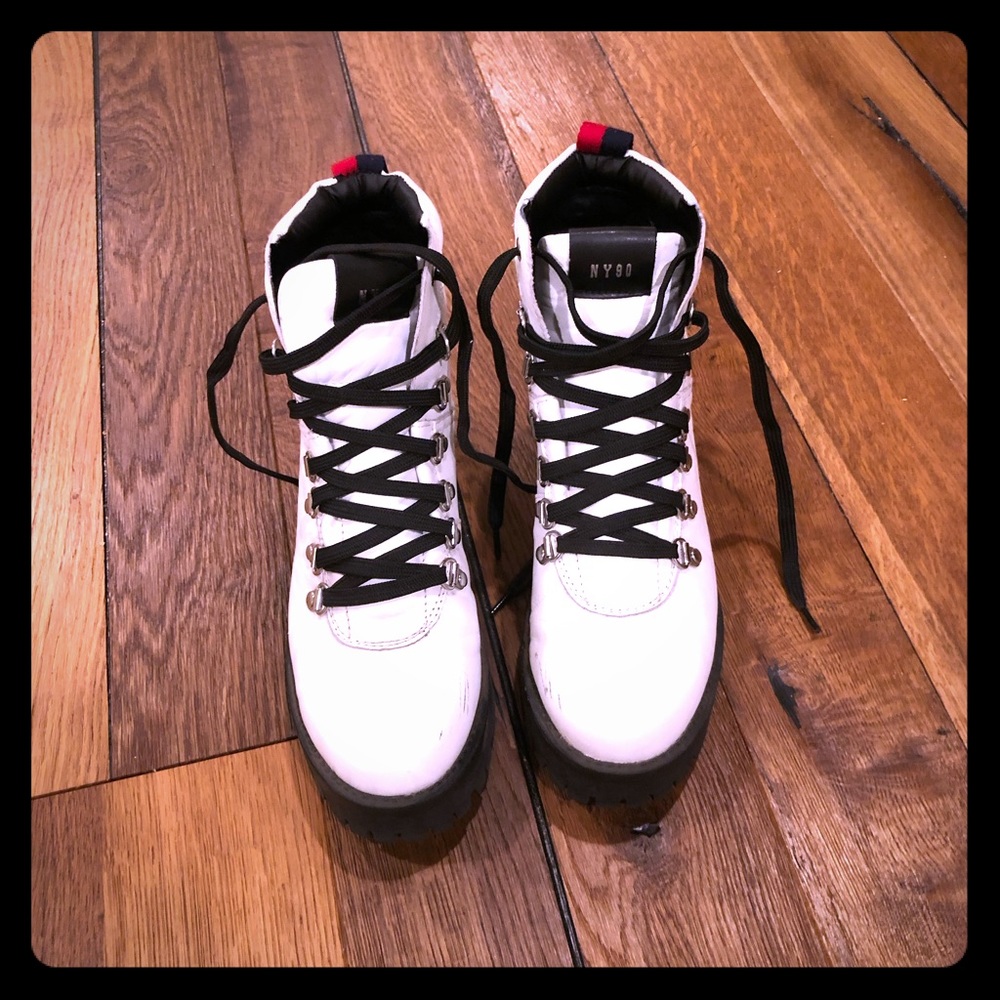 Steve Madden White Boots